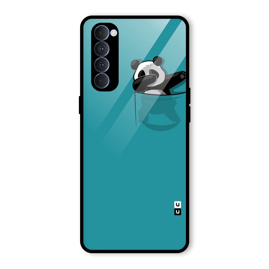 Panda Dabbing Away Glass Back Case for Oppo Reno4 Pro