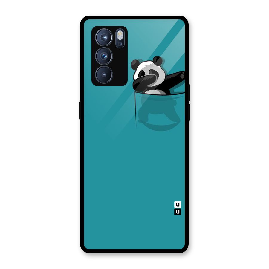 Panda Dabbing Away Glass Back Case for Oppo Reno6 Pro 5G