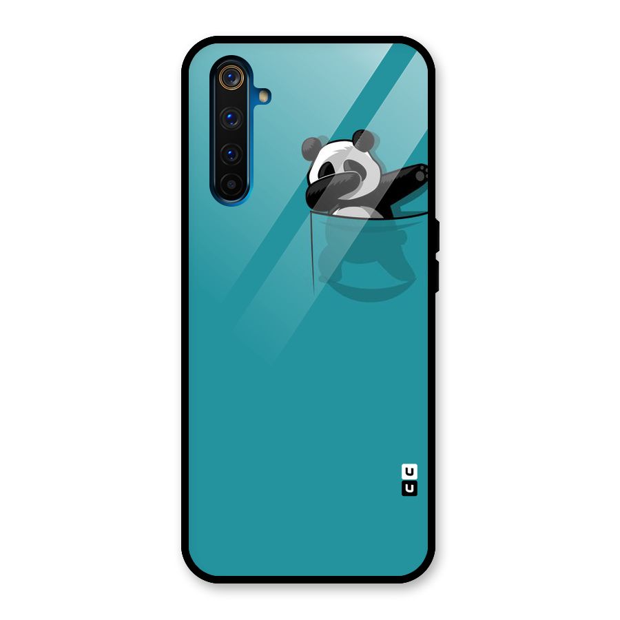 Panda Dabbing Away Glass Back Case for Realme 6 Pro