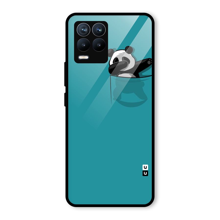 Panda Dabbing Away Glass Back Case for Realme 8 Pro