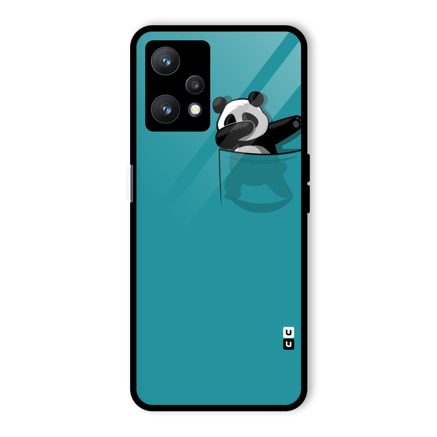 Panda Dabbing Away Glass Back Case for Realme 9 Pro 5G