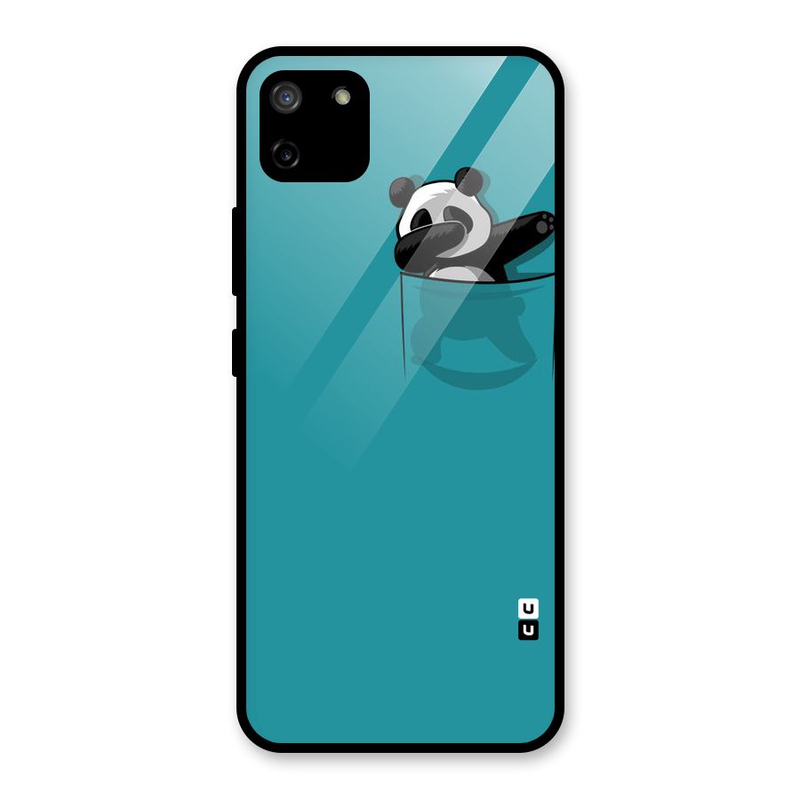Panda Dabbing Away Glass Back Case for Realme C11