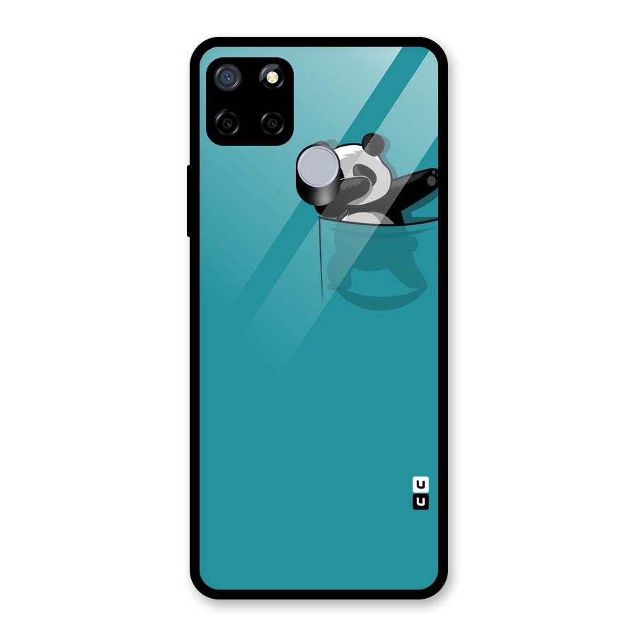 Panda Dabbing Away Glass Back Case for Realme C12