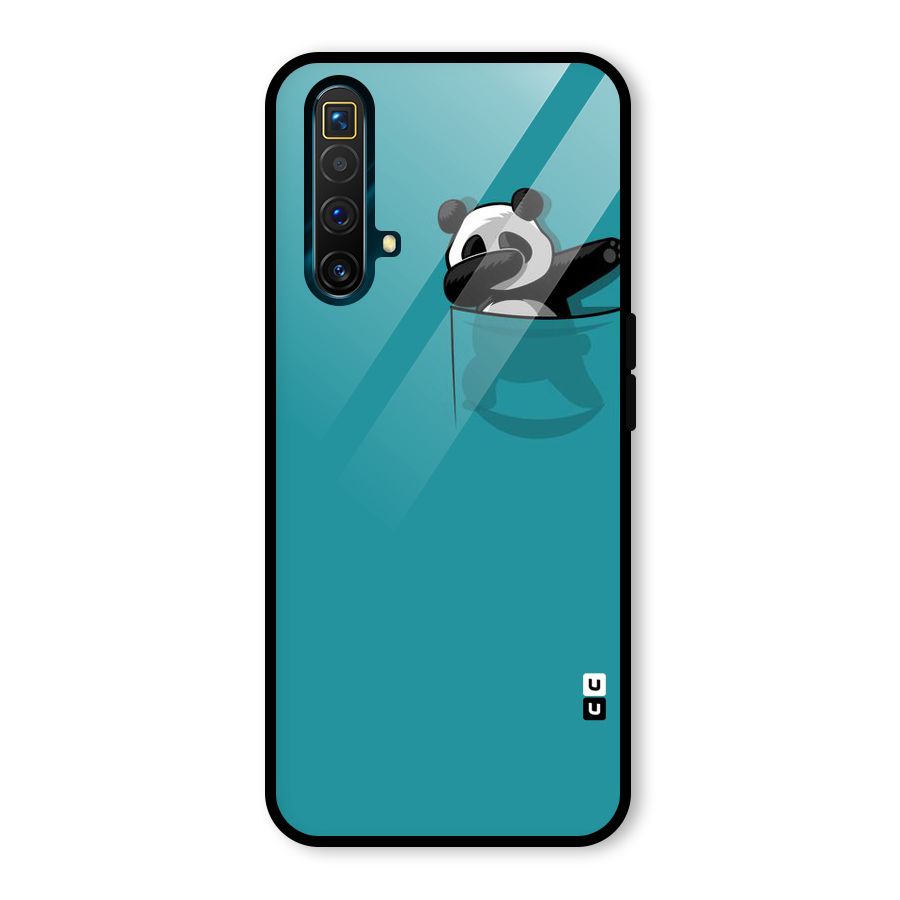 Panda Dabbing Away Glass Back Case for Realme X3 SuperZoom