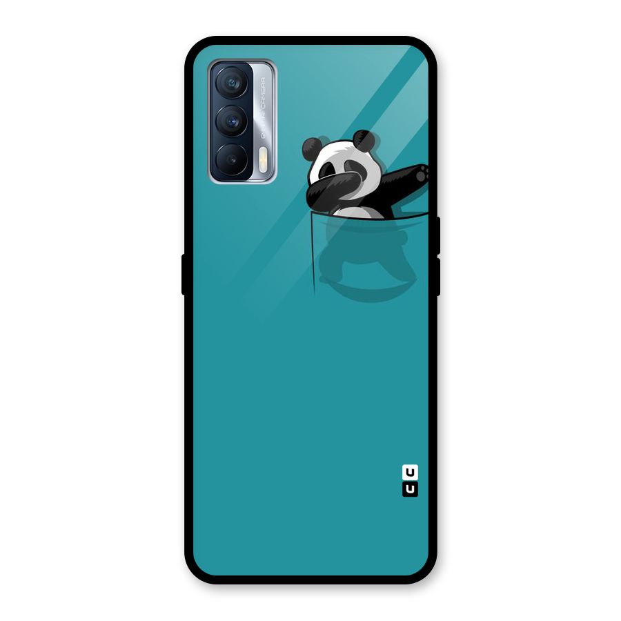 Panda Dabbing Away Glass Back Case for Realme X7