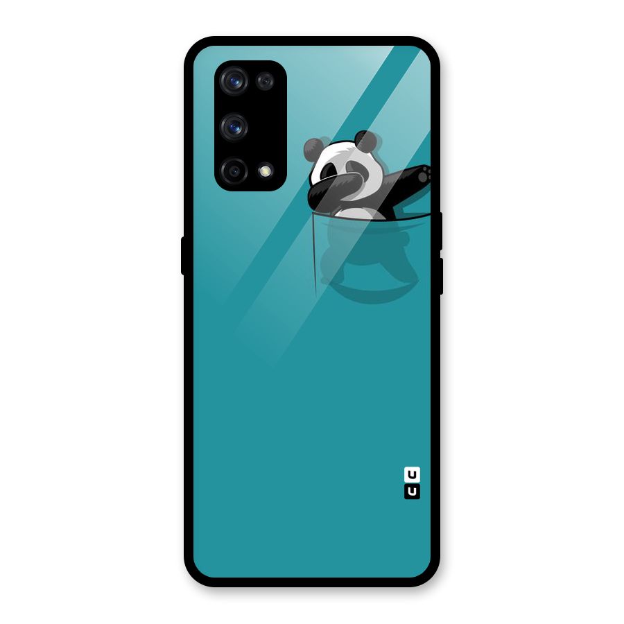 Panda Dabbing Away Glass Back Case for Realme X7 Pro