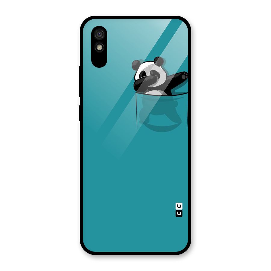 Panda Dabbing Away Glass Back Case for Redmi 9A
