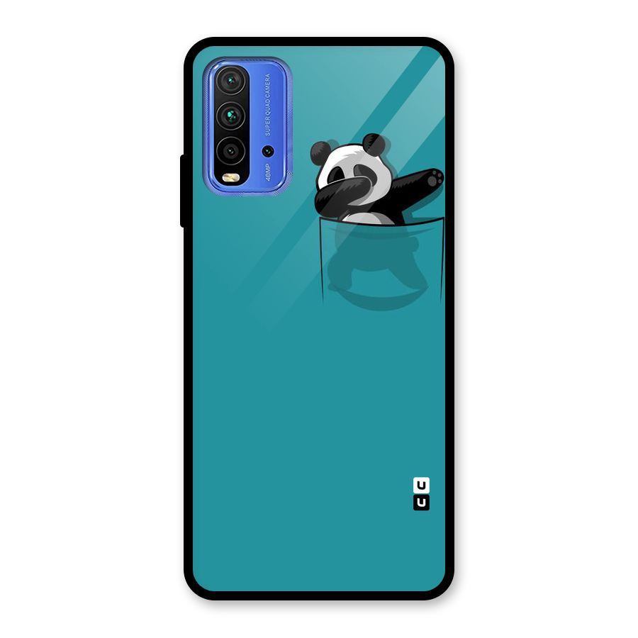 Panda Dabbing Away Glass Back Case for Redmi 9 Power
