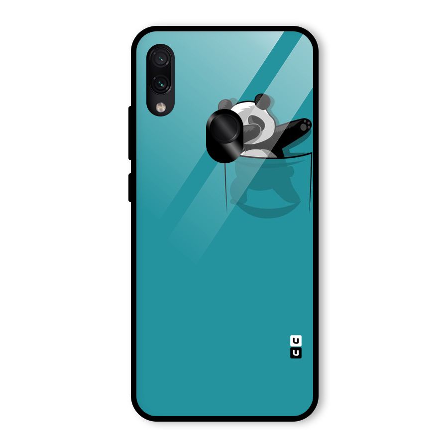 Panda Dabbing Away Glass Back Case for Redmi Note 7 Pro