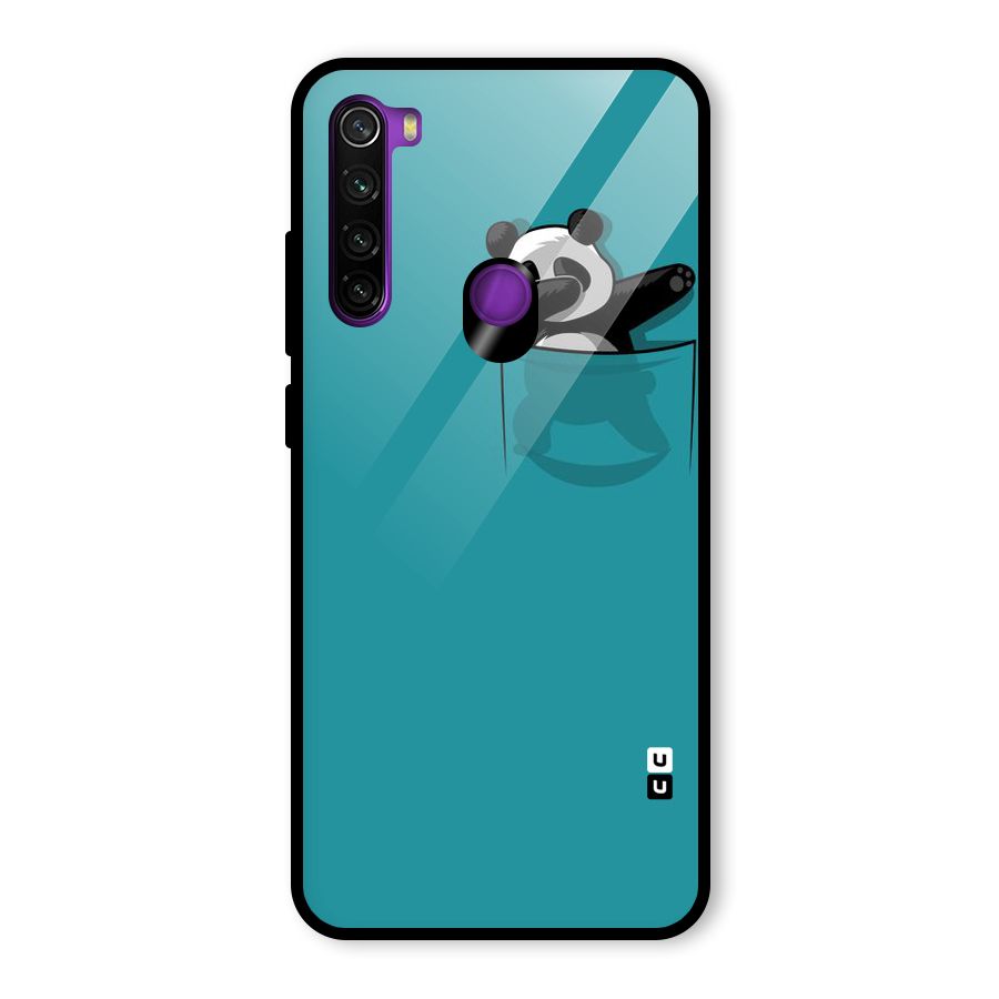 Panda Dabbing Away Glass Back Case for Redmi Note 8