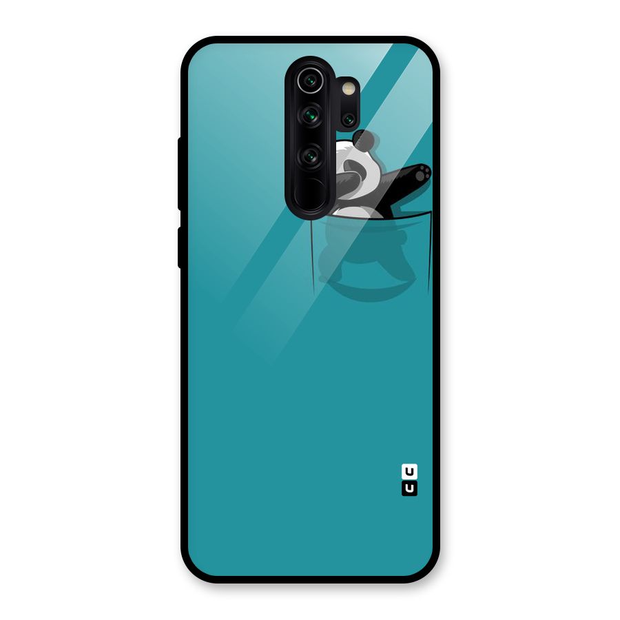 Panda Dabbing Away Glass Back Case for Redmi Note 8 Pro