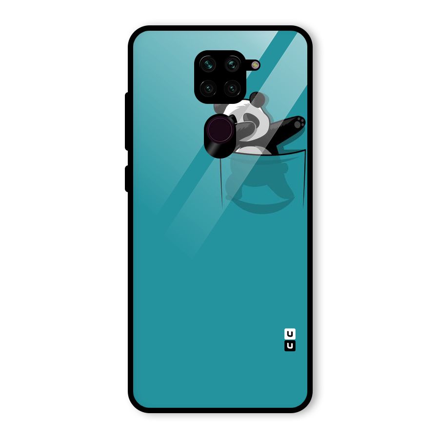 Panda Dabbing Away Glass Back Case for Redmi Note 9