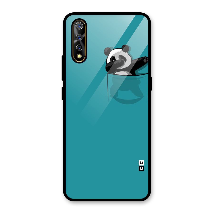 Panda Dabbing Away Glass Back Case for Vivo S1