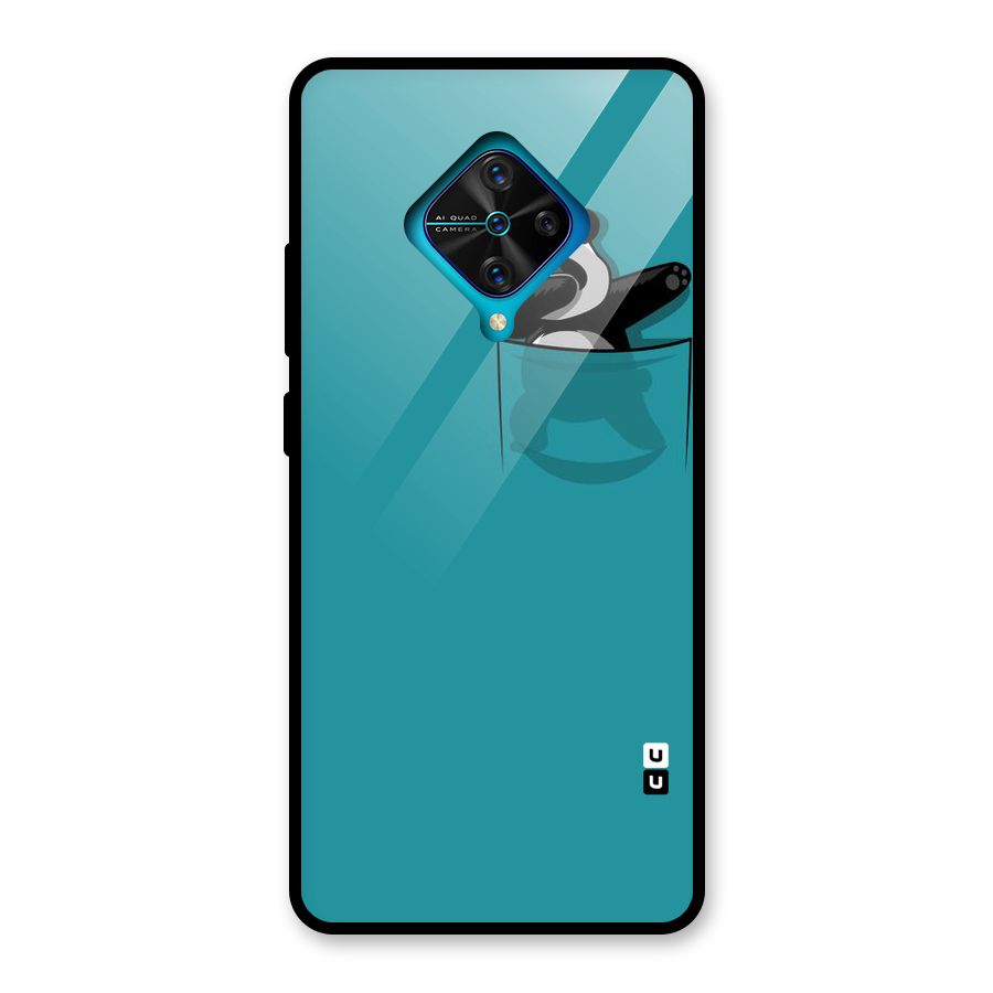 Panda Dabbing Away Glass Back Case for Vivo S1 Pro