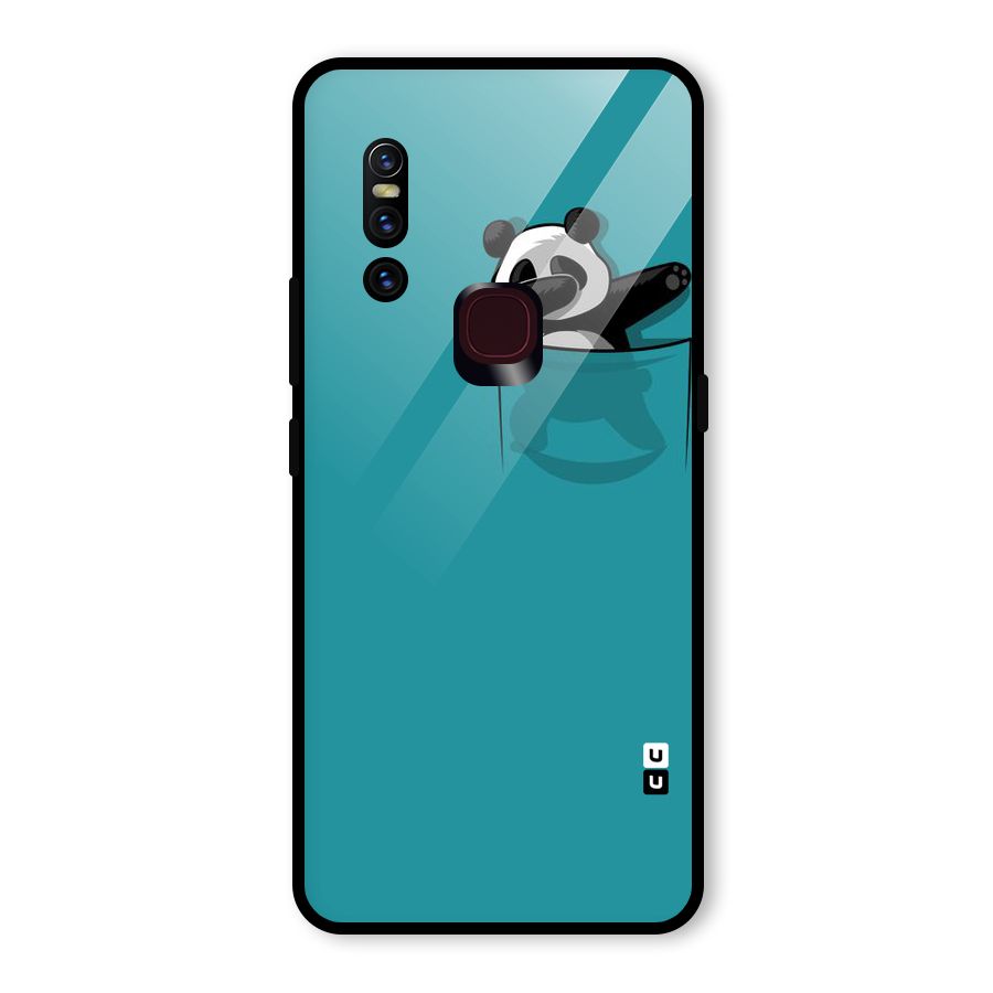 Panda Dabbing Away Glass Back Case for Vivo V15