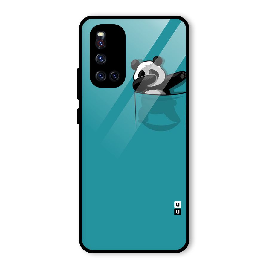 Panda Dabbing Away Glass Back Case for Vivo V19