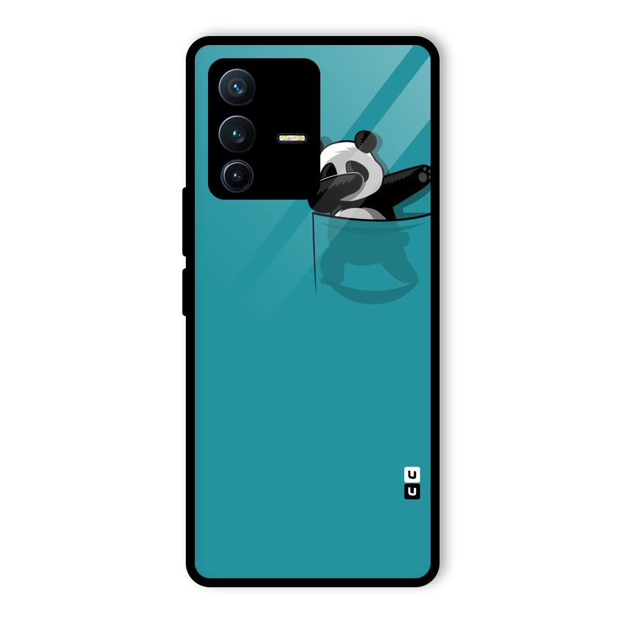 Panda Dabbing Away Glass Back Case for Vivo V23 Pro