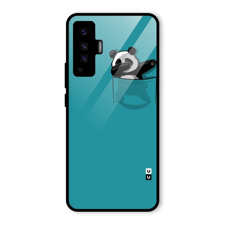 Panda Dabbing Away Glass Back Case for Vivo X50