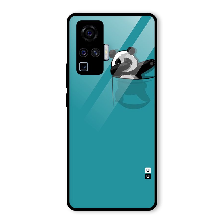 Panda Dabbing Away Glass Back Case for Vivo X50 Pro