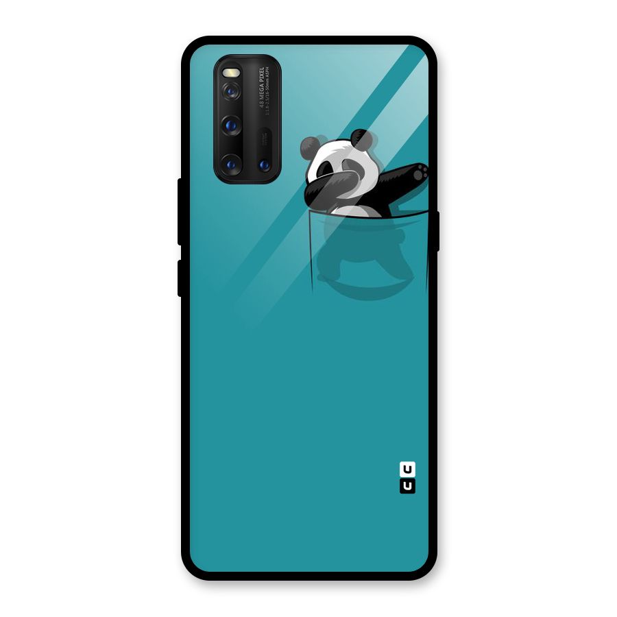 Panda Dabbing Away Glass Back Case for Vivo iQOO 3