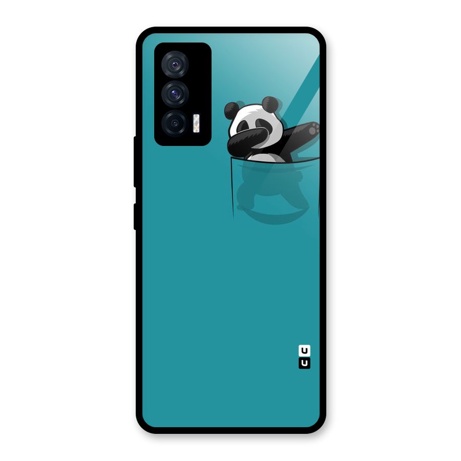 Panda Dabbing Away Glass Back Case for Vivo iQOO 7 5G