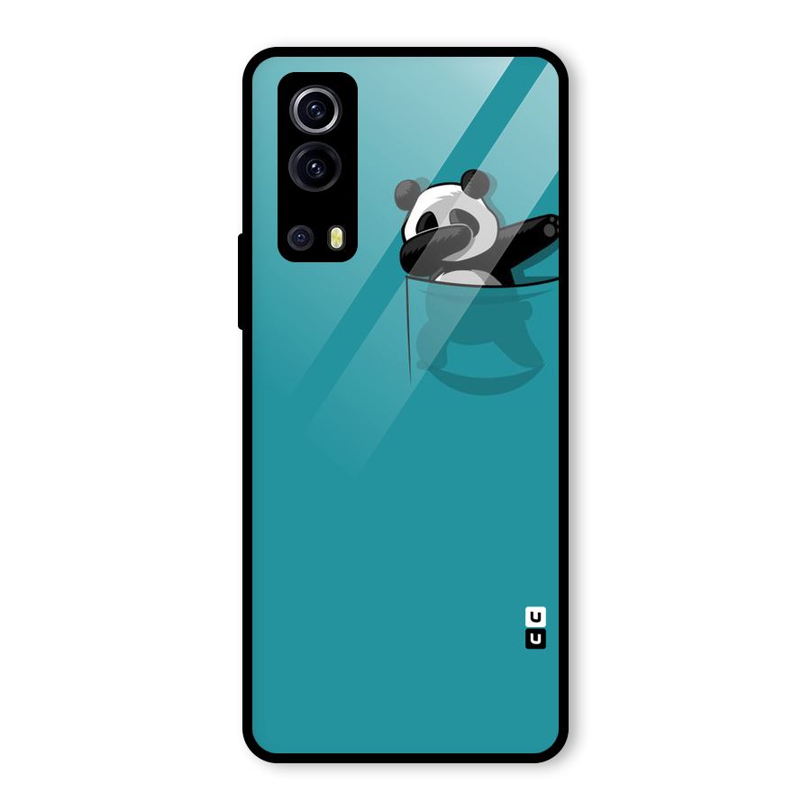 Panda Dabbing Away Glass Back Case for Vivo iQOO Z3