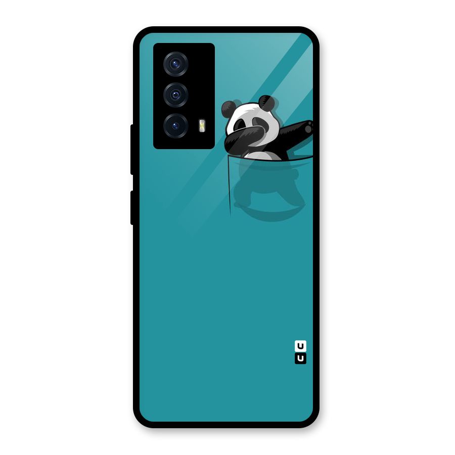 Panda Dabbing Away Glass Back Case for Vivo iQOO Z5