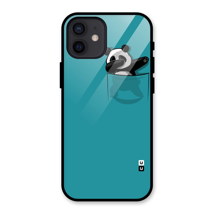 Panda Dabbing Away Glass Back Case for iPhone 12