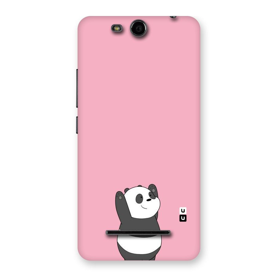 Panda Handsup Back Case for Micromax Canvas Juice 3 Q392