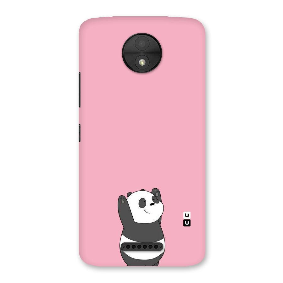 Panda Handsup Back Case for Moto C