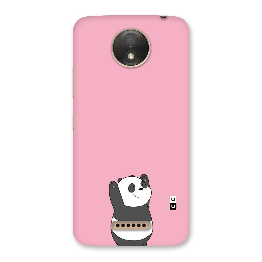Panda Handsup Back Case for Moto C Plus