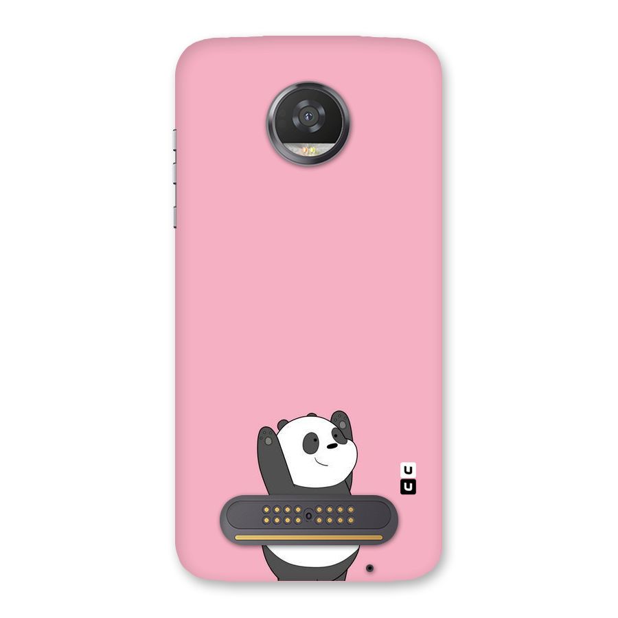 Panda Handsup Back Case for Moto Z2 Play