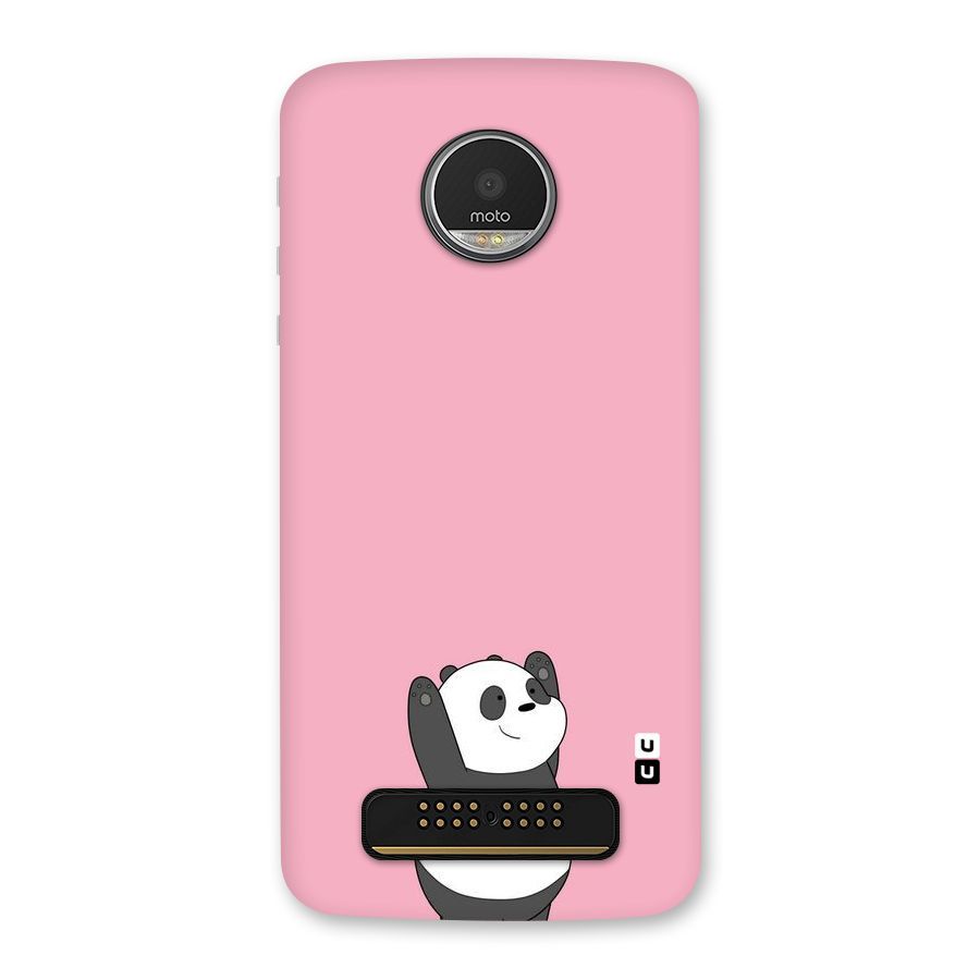Panda Handsup Back Case for Moto Z Play