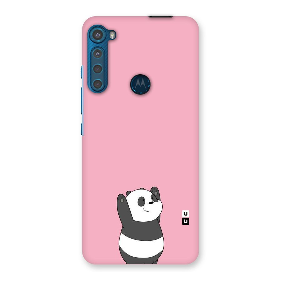 Panda Handsup Back Case for Motorola One Fusion Plus