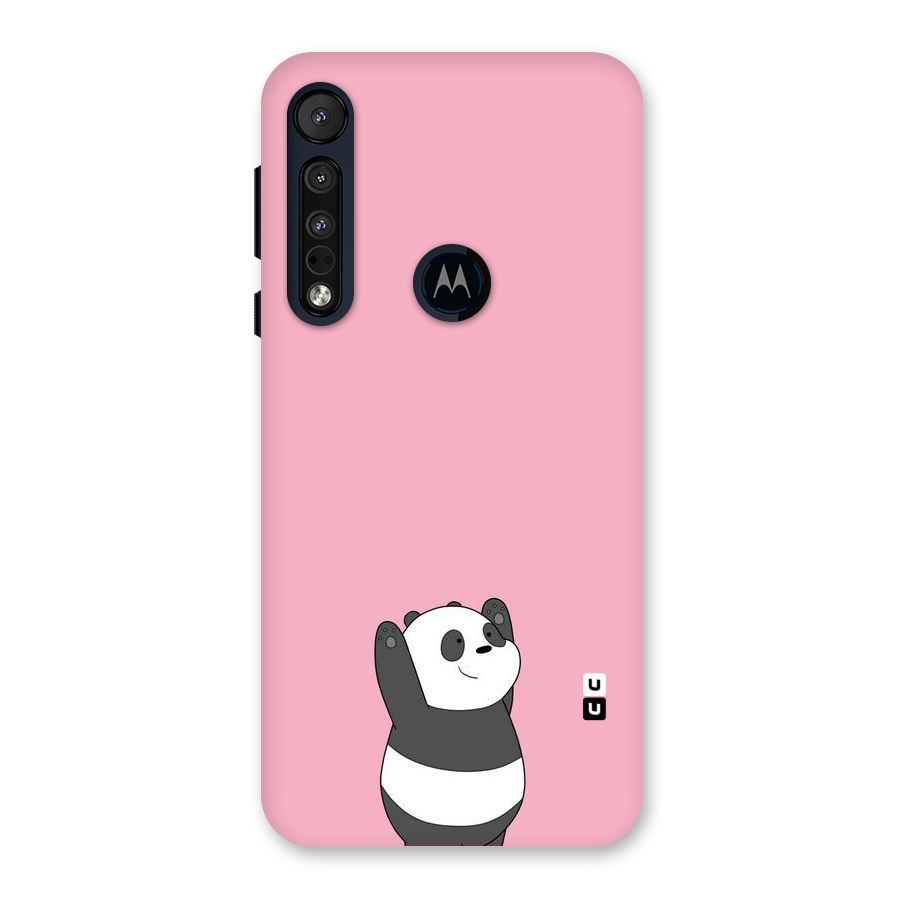 Panda Handsup Back Case for Motorola One Macro