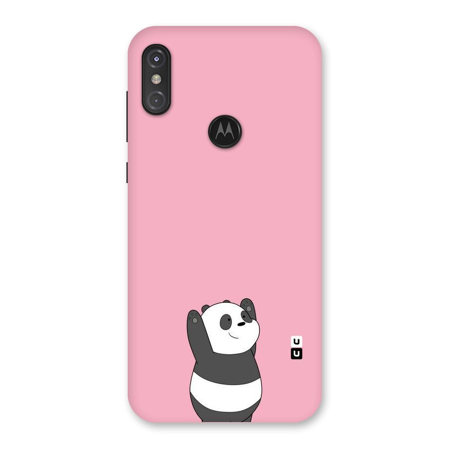 Panda Handsup Back Case for Motorola One Power