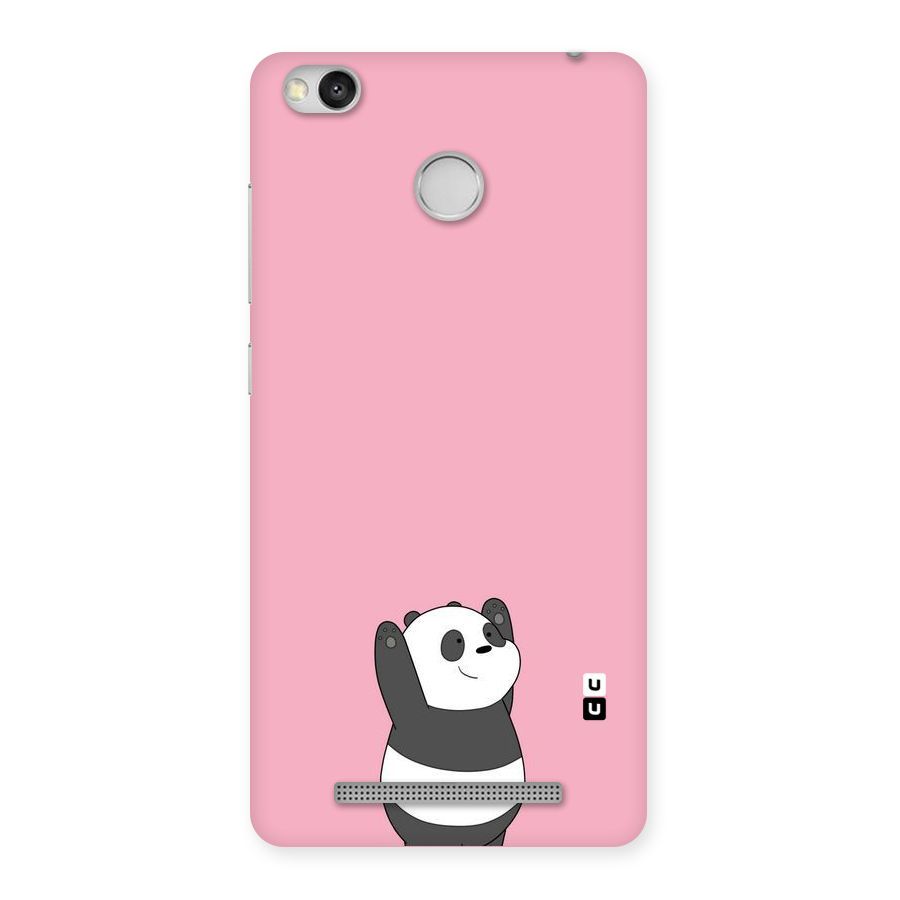 Panda Handsup Back Case for Redmi 3S Prime