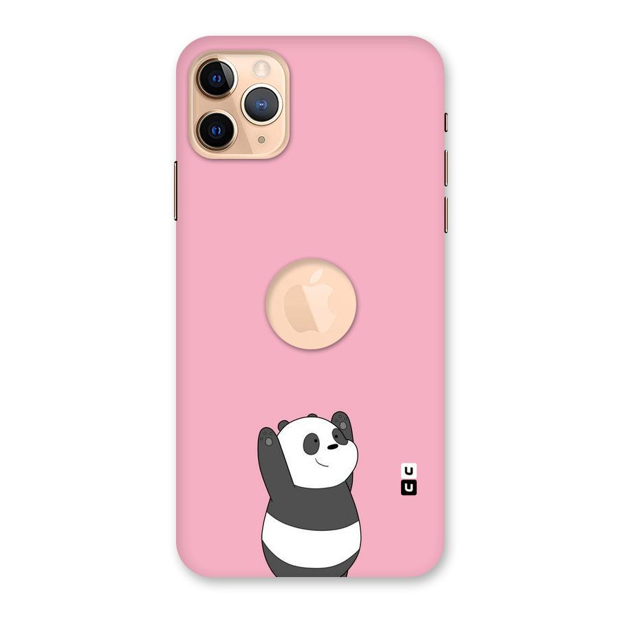 Panda Handsup Back Case for iPhone 11 Pro Max Logo Cut