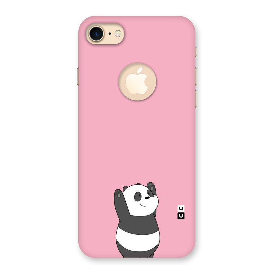 Panda Handsup Back Case for iPhone 7 Logo Cut