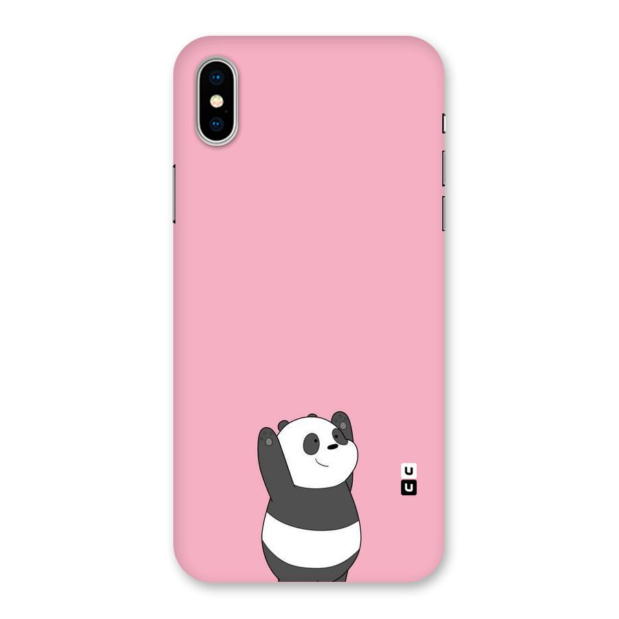 Panda Handsup Back Case for iPhone XS