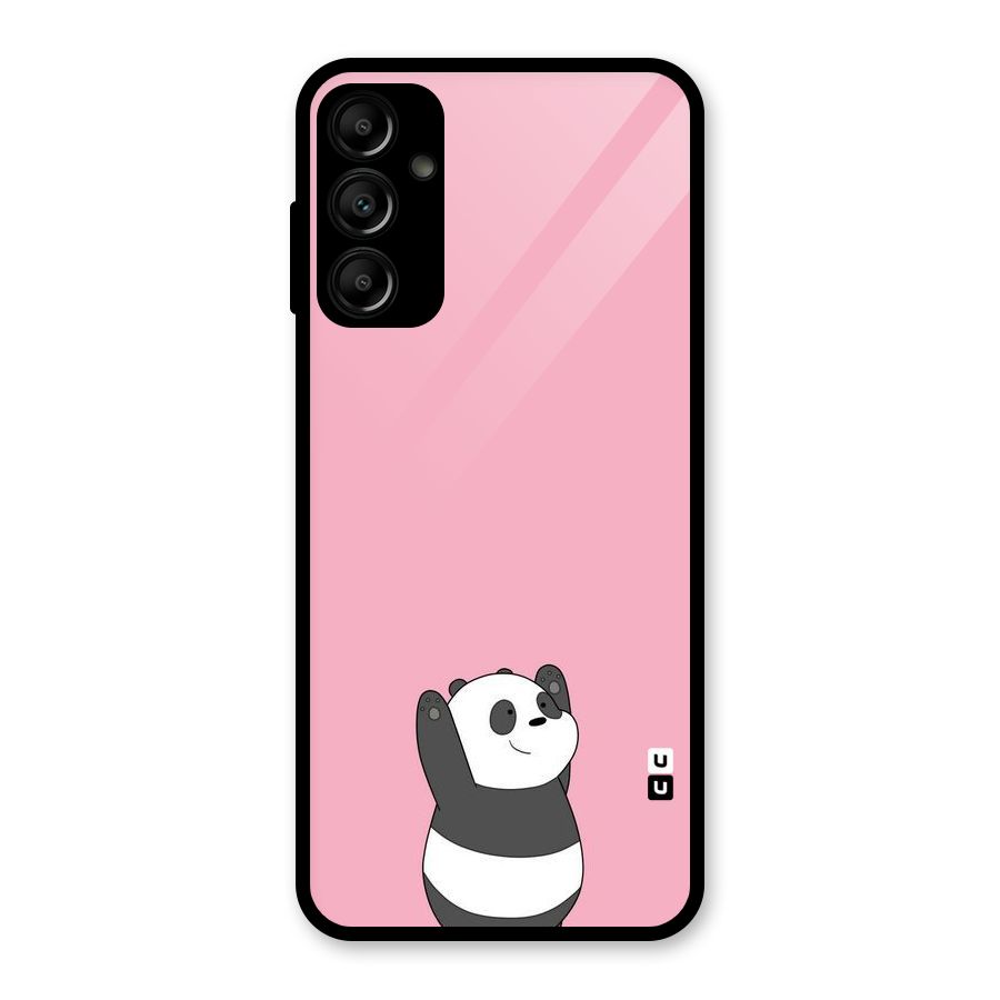 Panda Handsup Glass Back Case for Galaxy A14 5G
