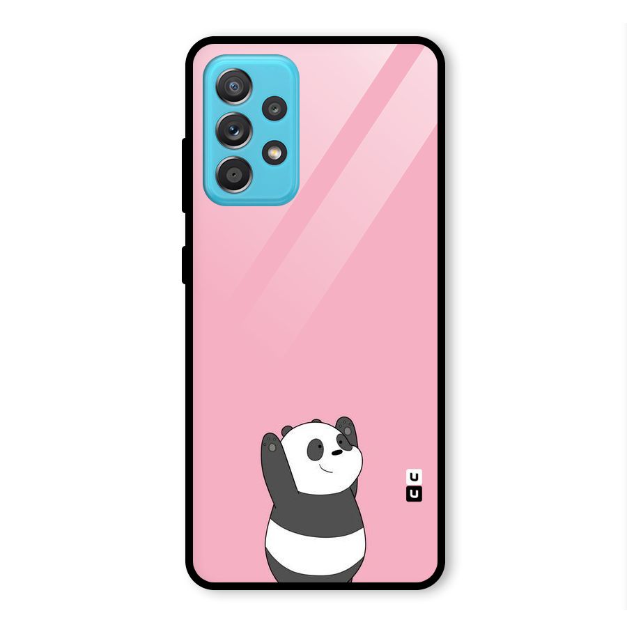 Panda Handsup Glass Back Case for Galaxy A52