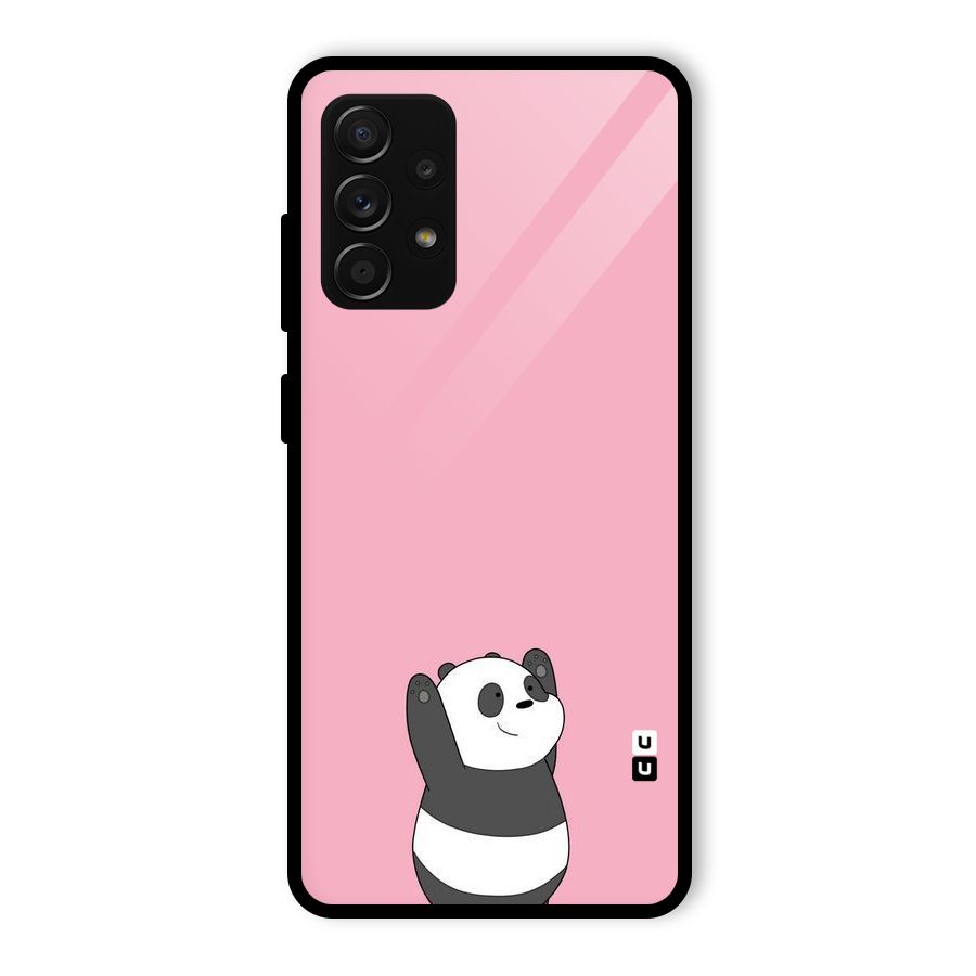 Panda Handsup Glass Back Case for Galaxy A53 5G