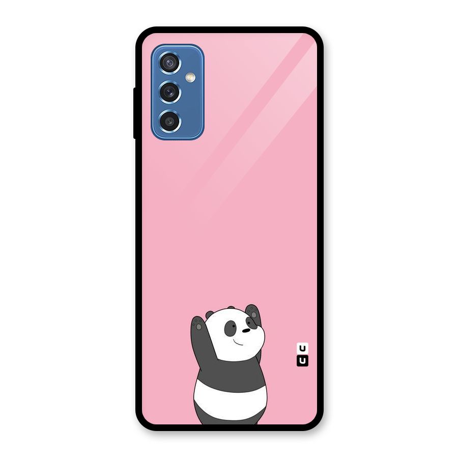Panda Handsup Glass Back Case for Galaxy M52 5G