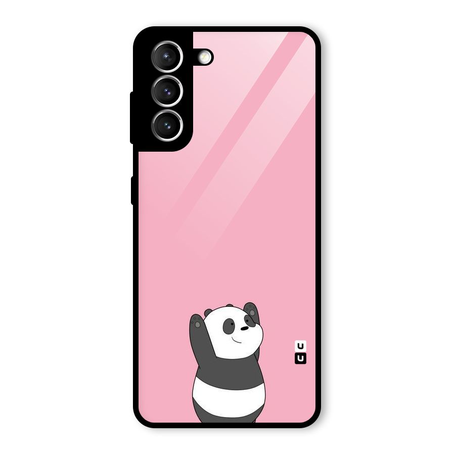 Panda Handsup Glass Back Case for Galaxy S21 5G