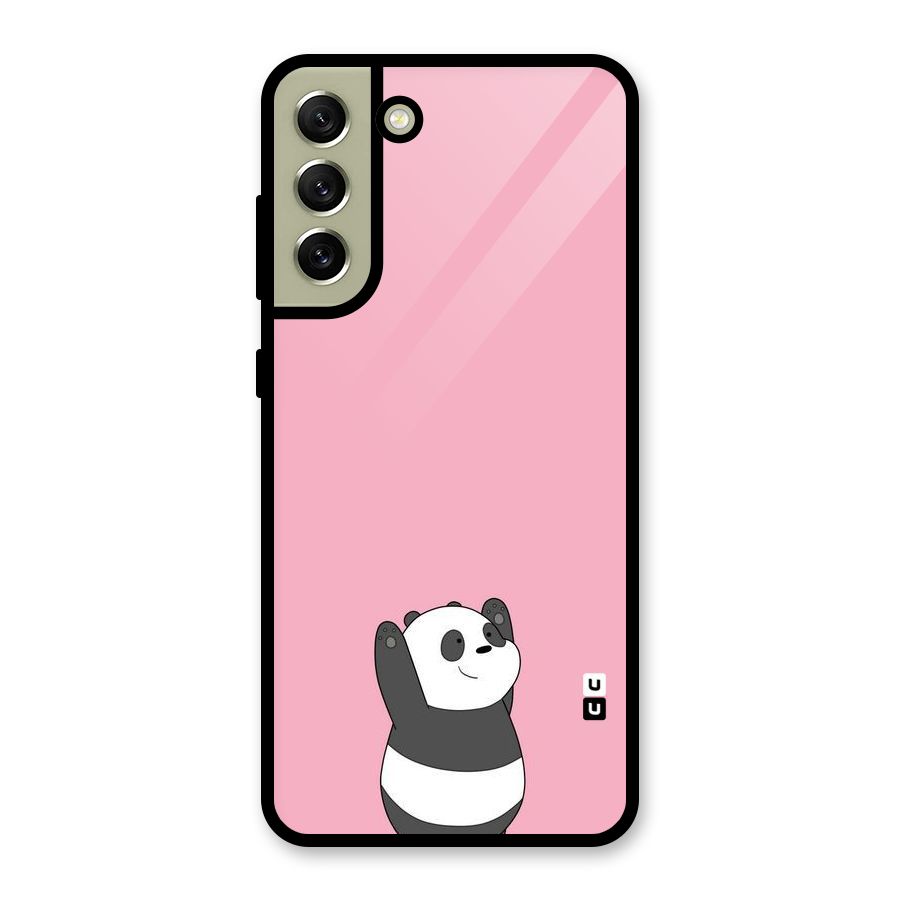 Panda Handsup Glass Back Case for Galaxy S21 FE 5G