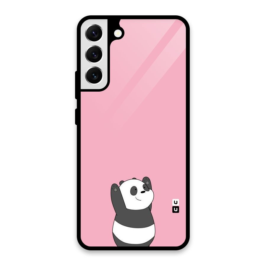 Panda Handsup Glass Back Case for Galaxy S22 Plus 5G