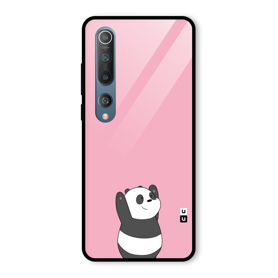 Panda Handsup Glass Back Case for Mi 10