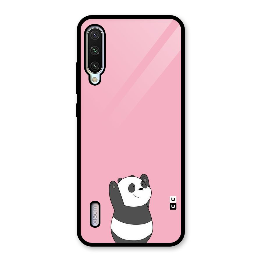 Panda Handsup Glass Back Case for Mi A3
