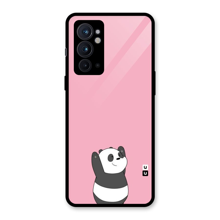 Panda Handsup Glass Back Case for OnePlus 9RT 5G